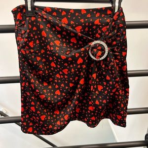 Heart mini skirt 🖤❤️